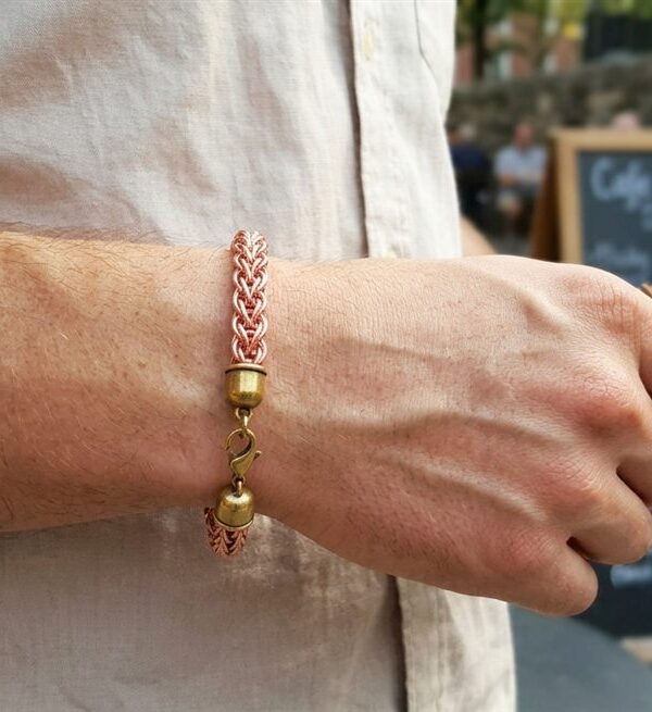 Copper Viking Knit Bangle