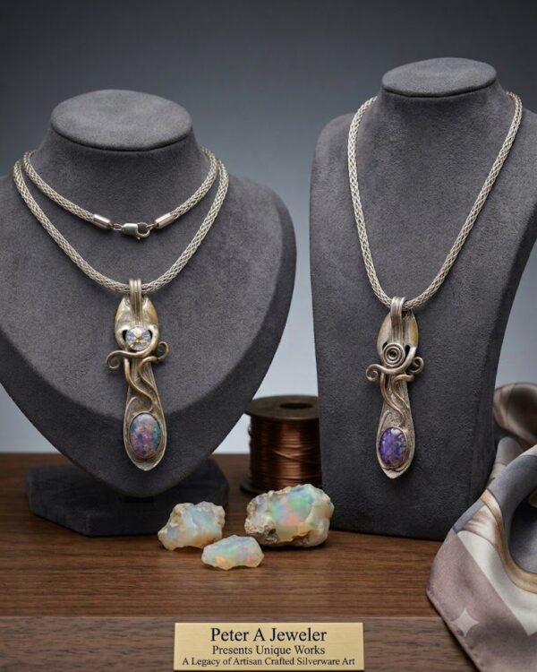 Opal Pendant Necklace