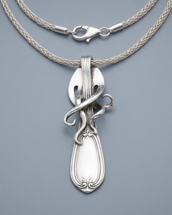 Upcycled Silverware Pendant